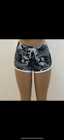 Women's Animal Print Running Workout Shorts